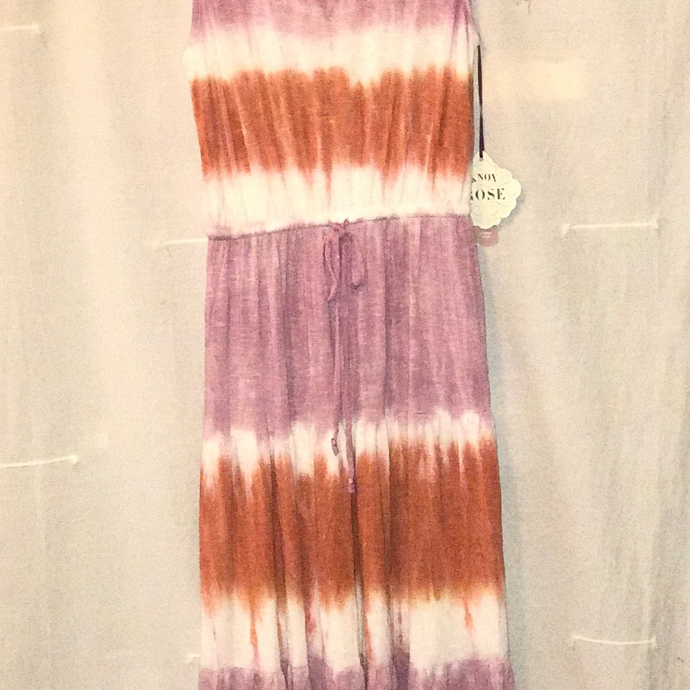 New Knox Rose Maxi Dress Sweet Lilac Tie Dye -M